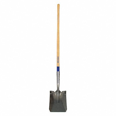Square Point Shovel, 48 in.Handle, 14 ga.
