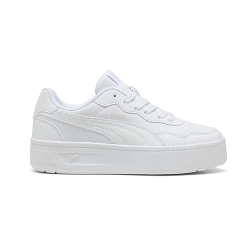 PUMA Womens Court Lally Skye Lace Up Sneakers Shoes Casual - White