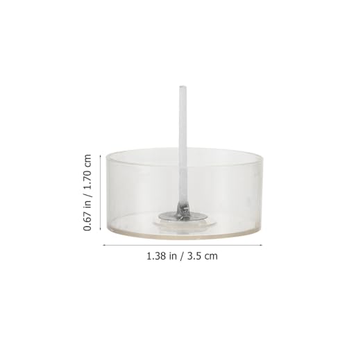 Kit para hacer velas con 100 pabilos y 10 vasos plásticos miniatura 5