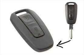 Mand 2 Button Key Shell with Body Key Blade for Manza/Vista/Indigo ECS (Black)