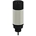CL50GRYAP, Column Light, 3 Color Audible Indicator, Grn/Rd/YEL, 18-30VDC, in: PNP, 2m Cable, 10491