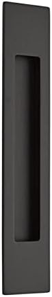Emtek 220310US19 Emtek 220310 Modern Rectangular 10 Inch Tall Rectangular Flush Cabinet Pull