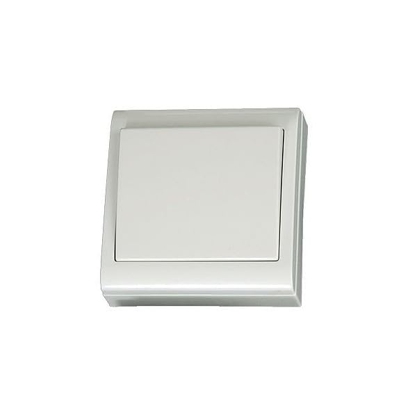 Evila - Conmutador superficie 80x80 10a 250v blanco