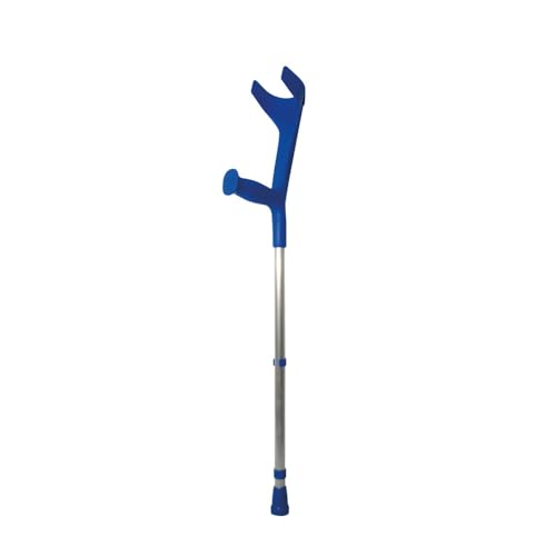 Flexor - Bastón Inglés de Aluminio para Adultos (x1 ud) | Altura Ajustable | Resistencia y Durabilidad | Empuñadura Ergonómica y Confortable | Diseño Elegante y Moderno, Azul | 1 Unidad