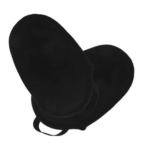 Mipcase 2pcs Warm Cycling Shoe Covers Non Slip Thermal Booties for Outdoor Riding Windproof Half Shoe Covers for Mountain and Road Bikes Versatile Cycling Accessories Black