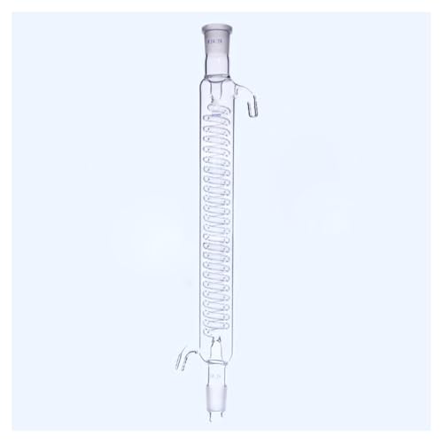 Condenseur 200mm en verre transparent avec joints 24/29 pour laboratoires