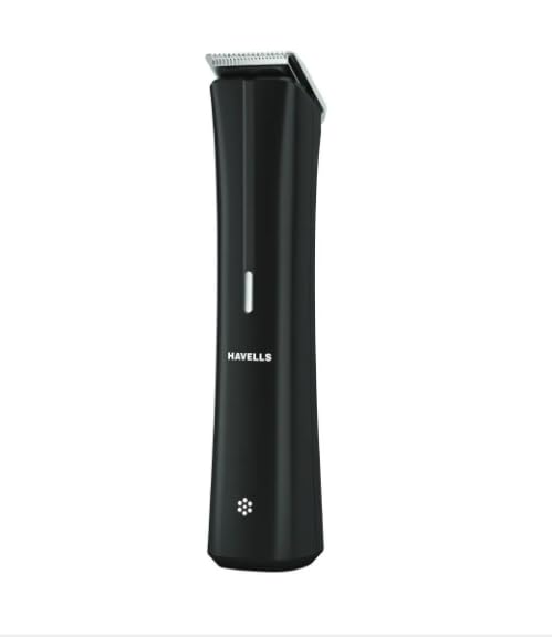HAVELLS BT6112 BEARD TRIMMER BLACK COLOR SKIN FRIENDLY STAINLESS STEEL BLADES 2 YEARS MANUFACTURER WARRANTY