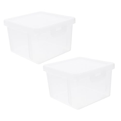 2 Piezas Caja Transparente Cuadrada para Monedas