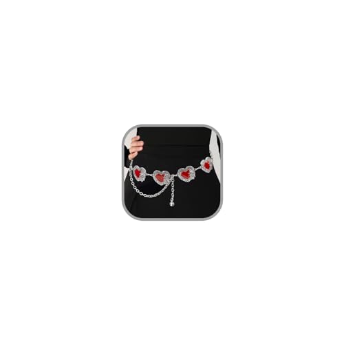 Western Turquoise Chains Waist for Women Boho Turquoise Chain Belt Dresses Jeans Waist Belt Boho Jewelry Accessorie