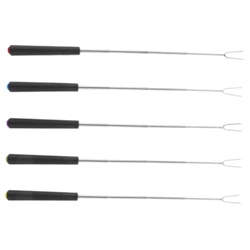 HAKIDZEL Telescopic Bbq Forks with Bear Claw Chicken Shredder Stainless Steel Grilling Forks for Outdoor Grill for Perfect Cooking