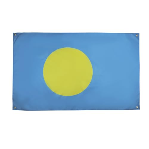AZ FLAG Drapeau Palaos 150x90 cm avec 4 oeillets, Pavillon Paluan pour balcon ou mur
