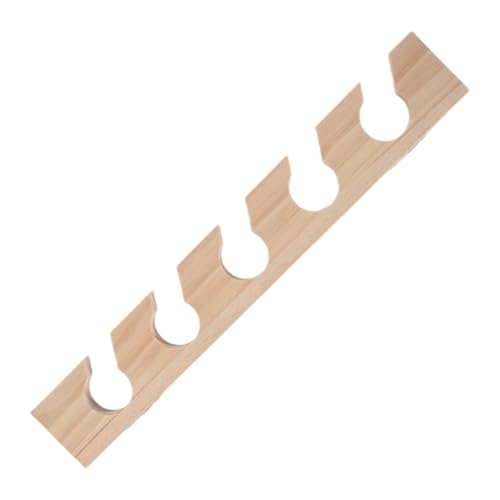 Pqahffowr Percha de Madera para Gorra de Béisbol, Decoración del Hogar, Organizador de Madera Que Ahorra Espacio con Estante de Exhibición, Color Madera