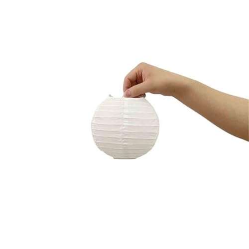 YUAXIA (ユアクシア) 白 ちょうちん DIY ペイント用 10個 提灯 子供用 願い書き用 ペーパーランタン 天井用 宴会 装飾(15cm)