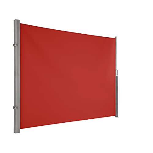 Ultranatura store latéral Maui , store latéral extensible, store à rouleau latéral pour balcon, terrasse jardin, protection contre soleil, vent et l'intimité, robuste, 300 x 180 cm (LxH), Orange