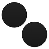  2 placas de metal autoadhesivas con adhesivo 3M para soporte de teléfono móvil magnético de coche, color negro