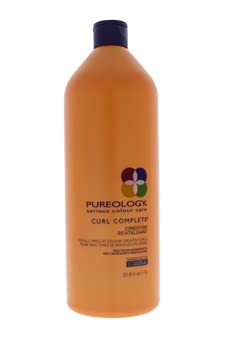 Pureology Curl Complete Moisturizing Conditioner | Frizz Control & Shape Memory | Sulfate-Free | Vegan