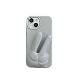 Rhode Lip Balm Phone Case - iPhone 15 Pro Compatible - Liquid Silicone Camera Protection - Grey