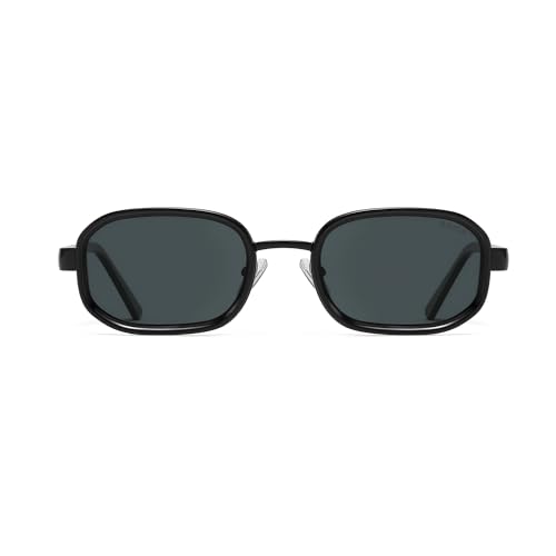 Image of SOJOS Trendy Rectangle Polarized Sunglasses for Women Men,Retro Square Shades Chic Sun Glasses SJ1291