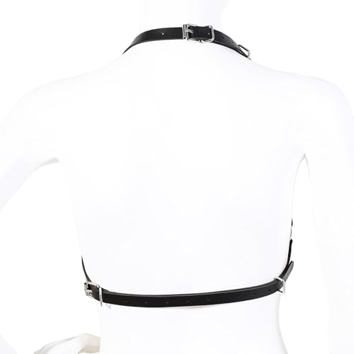 PU Leder Harness Damen Dessous Einstellbare Frauen Punk Body Bondage Korsett Gothic BDSM Gürtel für Rave Party – Bild 2