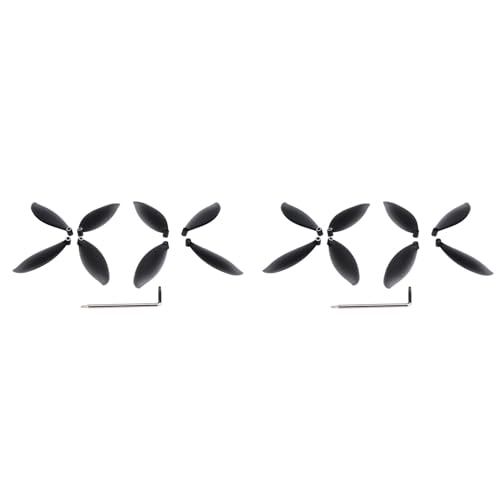Tbest Hélice de Drone 16 Pièces, Pales D'hélice CCW CW de Remplacement pour Drone Parrot Anafi...