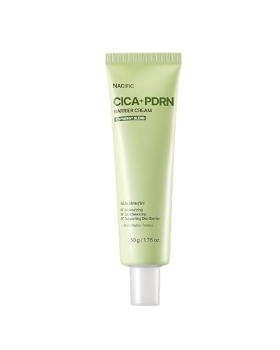 NACIFIC Cica PDRN Barrier Repair Cream, Korean Moisturizer with 76% Centella Asiatica, Skin Barrier...