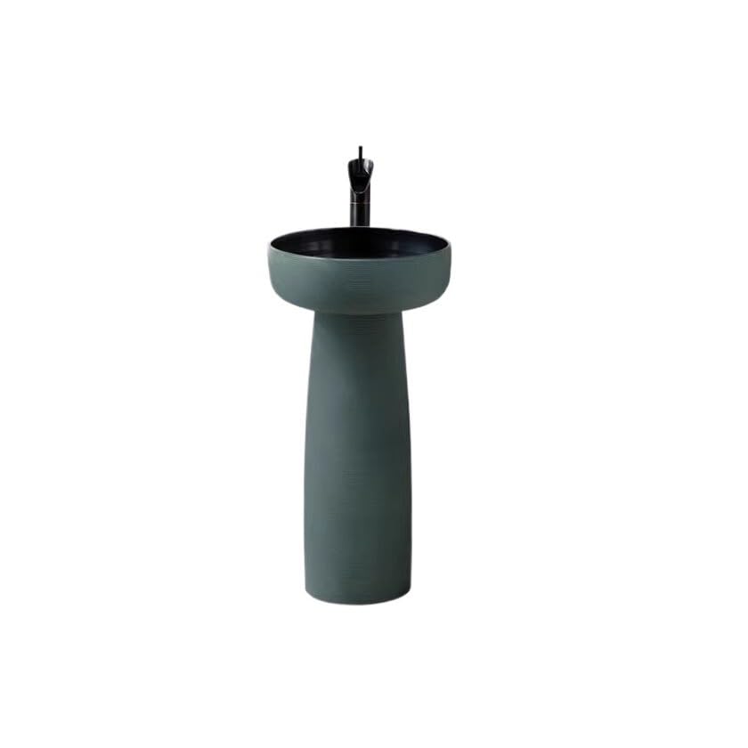 Fregadero de pedestal, lavabo de pie para jardín al aire libre, lavabo de baño, inodoro