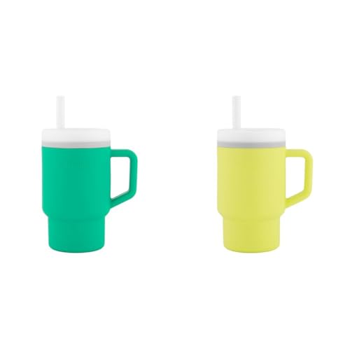Tasse paille antifuite Infantino 255ml gobelet apprentissage bébé avec poignée