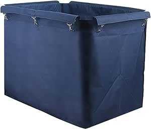 Sac de doublure de rechange pour chariot à linge rectangulaire de 400 L – Sac de rangement en tissu Oxford imperméable pour chariot à linge à roulettes, amovible et pour un usage commercial