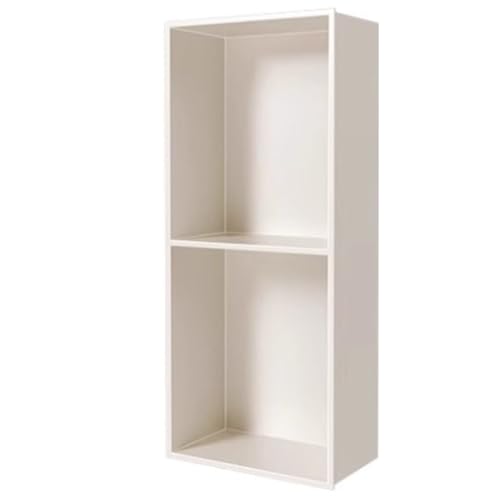 Organiseur mural de salle de bain encastrable blanc mat 28 x 70 x 12,5 cm