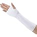 Allegra K Unisex Classic Fashion Stretch Fingerless Arm Warmers Oversleeve One Size White
