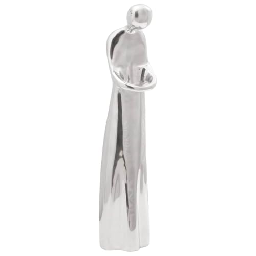 Genérico Escultura Plateado 10 x 16 x 49 cm Aluminio,Casa y jardín,Decoración,Obras de Arte,Figuras, esculturas y estatuas,Plata,42000135