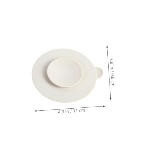 KOMBIUDA Silicone Suction Cup Mat for Baby Bowls Trivets for Dining Table Placemats for Boys and Girls Heat Resistant Non-Slip Pad