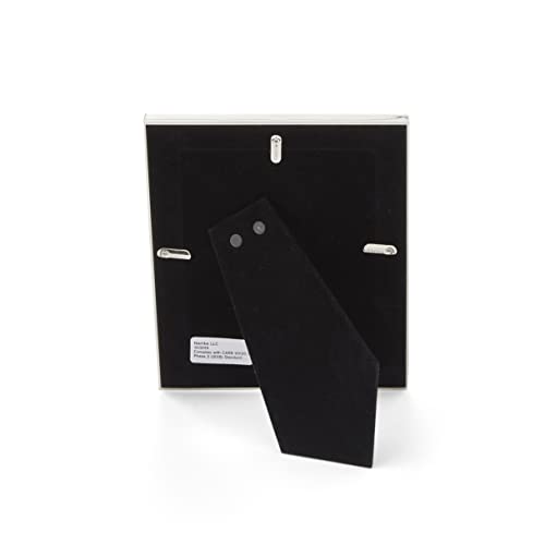Nambe Dazzle Picture Frame, 4" X 6" | Photo Frame With Tempered Glass | Vintage And Contemporary Design | Tabletop Display Family, Friends, Wedding Gift, Home Office Décor | Silver Plate And Glass #TOP3