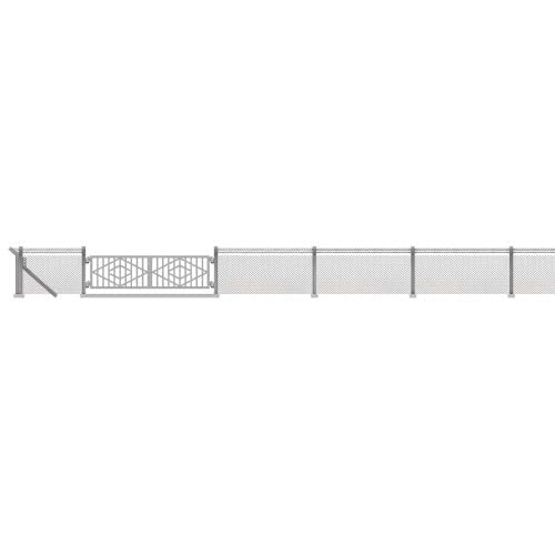 Clôture industrielle 700 mm barrière de sécurité métallique extérieure 8818 TT pour site logistique