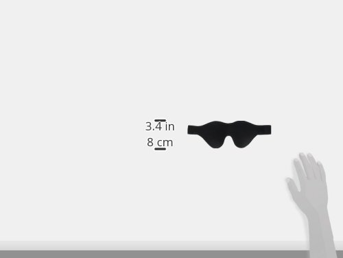 Strict Leather Black Fleece Lined Blindfold #TOP4