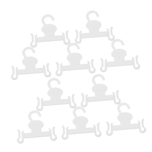 GLEAVI 10pcs Plastic Slipper Hook Non Slip Hangers for Multiple Hooks for Closet Saving Hangers Shoe Display