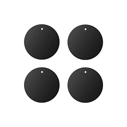 Image of Metal Plates for Magnetic Car Mount Mobile Phone Holders - Rectangular & Round With 3M Adhesives (Pack of 4 Small)