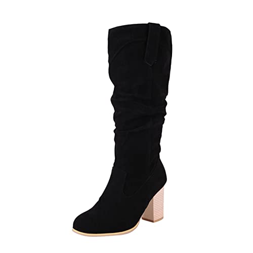 Bottes cowboy femme au-dessus du genou idéales pour les sorties urbaines d'hiver