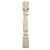 Ekena Millwork COL05X05X35LERW Legacy Tapered Cabinet Column (Top Block: 6", Bottom Block: 7"), 5"W x 5"D x 35 1/2"H, Rubberwood
