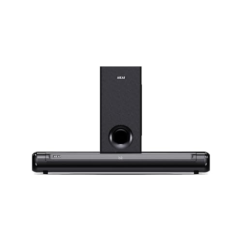 Image of AKAI Soundbar Home Theatre 100W with Remote - 1 Year Warranty | 2.1 Channel Sound Bar with 5.25 inch Sub-Woofer | HDMI ARC, V5.3 Bluetooth, USB, Aux Input | Supports TV, PC & Smartphone (SigmaX-100)