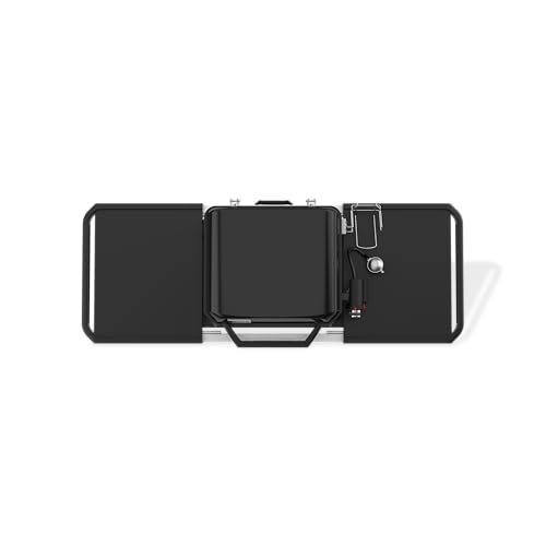 Weber Premium Universal-Grilltisch/Für Grills der Serien Slate, Lumin, Q und Pulse, Ausziehbar und höhenverstellbar mit Seitentischen, Kompatibel Works Zubehör, 75,5 x 168 x 56,5 cm