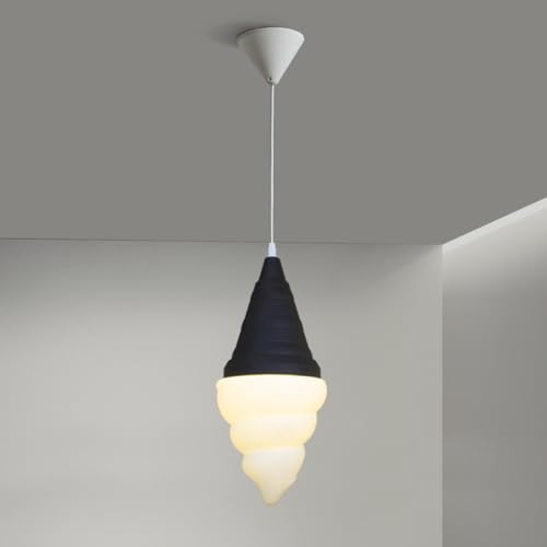 Image of Ice Cream Chandelier Spiral Cone Decorative Pendant Light Fixture, DIY Hanging Lighting Fixtures for Kitchens, Dining Rooms and More