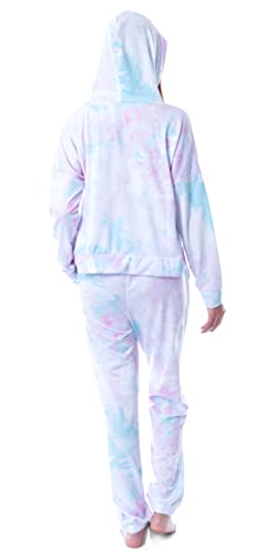 INTIMO Friends TV Show Logo Tie Dye Womens' Pajama Loungewear Hooded Jogger Set2