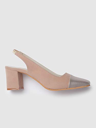 Image of Marc Loire Women's Faux Leather Comfortable Block Heel Sandals for Casual Wear, Party and Formal Occasions.