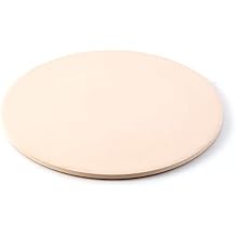Nuwave Heavy-Duty Cordierite Pizza & Baking Stone, Heat Resistant up to 1472F, Great for Indoor Electric Ovens, Outdoor Gas, Wood Fire Grills, BBQ Grilling, Nuwave Bravo XL, Fits Most Frozen Pizzas