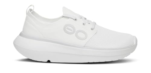 OOFOS OOmy Stride Women's Sneakers Shoes - Lightweight Recovery Footwear - Reduces Stress on Feet, Joints & Back - Machine Washable (White/White, US Footwear Size System, Adult, Women, Numeric, Medium, 8)2