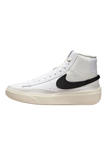 Nike Blazer Mid, Sneaker Hombre, White Black Summit White Phantom, 46 EU