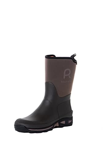 Rouchette Neoprenstiefel Herren Clean Garden Wasserdicht Hoch Robust Bequem (Braun, EU Schuhgrößensystem, Erwachsene, Numerisch, M, 42)