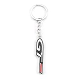 OBong Auto Porte-Clés Voiture Porte Clef Compatible avec pour Kia Peugeot Alfa Romeo GT LINE Porte-clé Cadeaux Accessoires,B-M