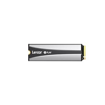 Lexar SSD Play de 2 TB com dissipador de calor PCle Gen 4x4 NVMe M.2 2280 Unidade interna de estado sólido, até 7400/6500 MB/s, compatível com PS5, jogadores, criadores (LNMPLY8002T-RNNNU)